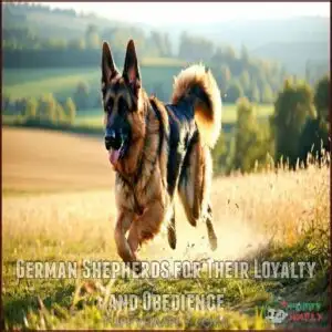 German Shepherds for Their Loyalty and Obedience
