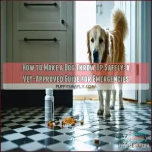 how to make a dog throw up