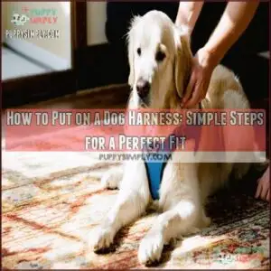 how to put on a dog harness