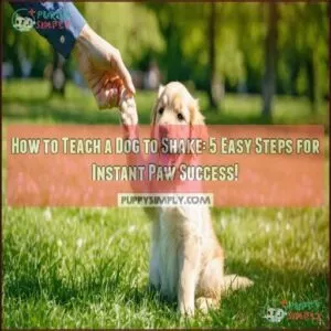 how to teach a dog to shake