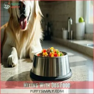 Mixing With Dog Food