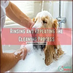Rinsing and Repeating The Cleaning Process