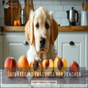 safe feeding practices for peaches