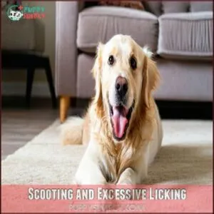 Scooting and Excessive Licking