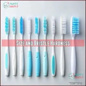 Size and Bristle Hardness
