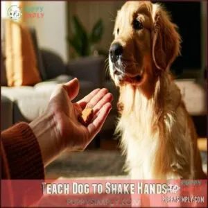 Teach Dog to Shake Hands