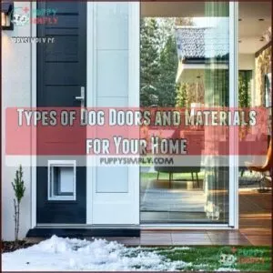 Types of Dog Doors and Materials for Your Home