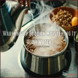 Warming Up Food or Moistening It With Water