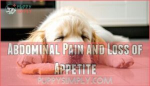 abdominal pain and loss of appetite
