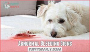 abnormal bleeding signs