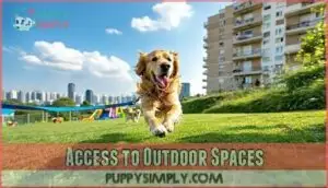 access to outdoor spaces access to outdoor spaces
