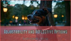 adjustability and reflective options