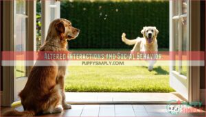 altered interactions and social behavior