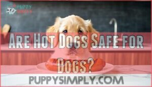 are hot dogs safe for dogs