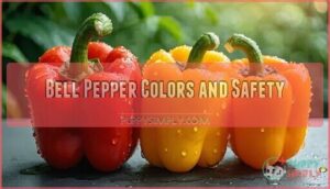 bell pepper colors and safety