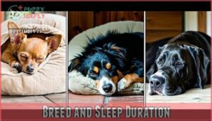 breed and sleep duration