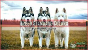 breed standard colors