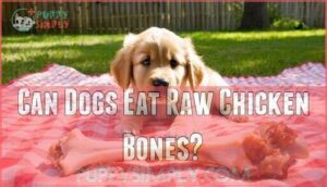 can dogs eat raw chicken bones