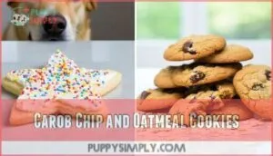 carob chip and oatmeal cookies