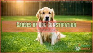 causes of dog constipation