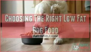 choosing the right low fat dog food