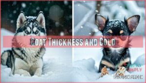 coat thickness and cold