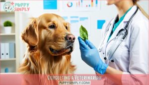 consulting a veterinarian
