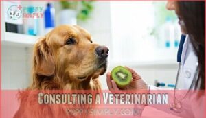 consulting a veterinarian