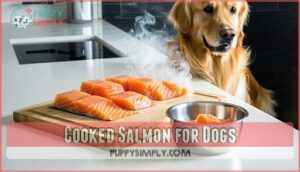 cooked salmon for dogs