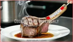 cooking lamb thoroughly