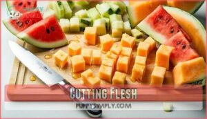 cutting flesh