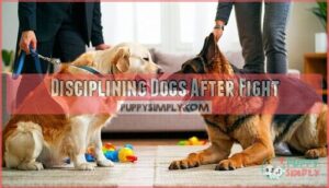 disciplining dogs after fight