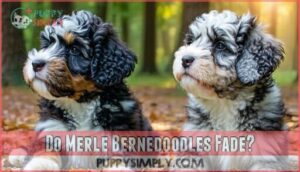 do merle bernedoodles fade