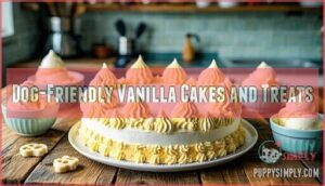 dog-friendly vanilla cakes and treats