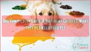 dog vomit color guide
