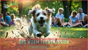 dog worm transmission