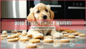 dogs eating vanilla wafers dogs eating vanilla wafers