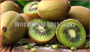 dried kiwi and added sugars