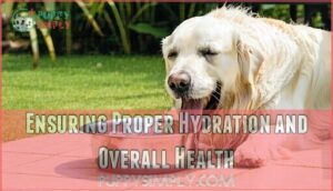 ensuring proper hydration and overall health