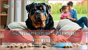 factors contributing to overweight rottweilers
