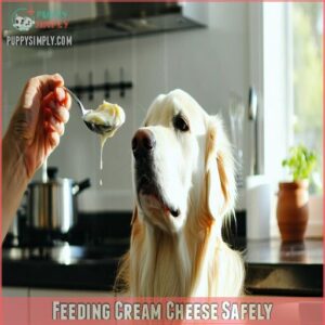 feeding cream cheese safely