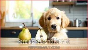 feeding pears to puppies