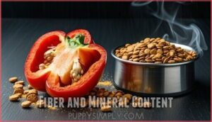 fiber and mineral content