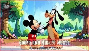 goofy and mickey mouse