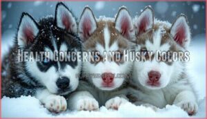 health concerns and husky colors