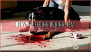 heavy bleeding during heat