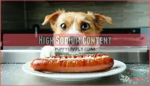 high sodium content