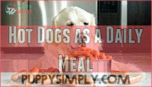 hot dogs as a daily meal