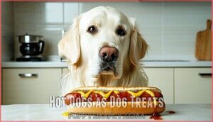 hot dogs as dog treats