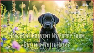 how can i prevent my puppy from getting white hair